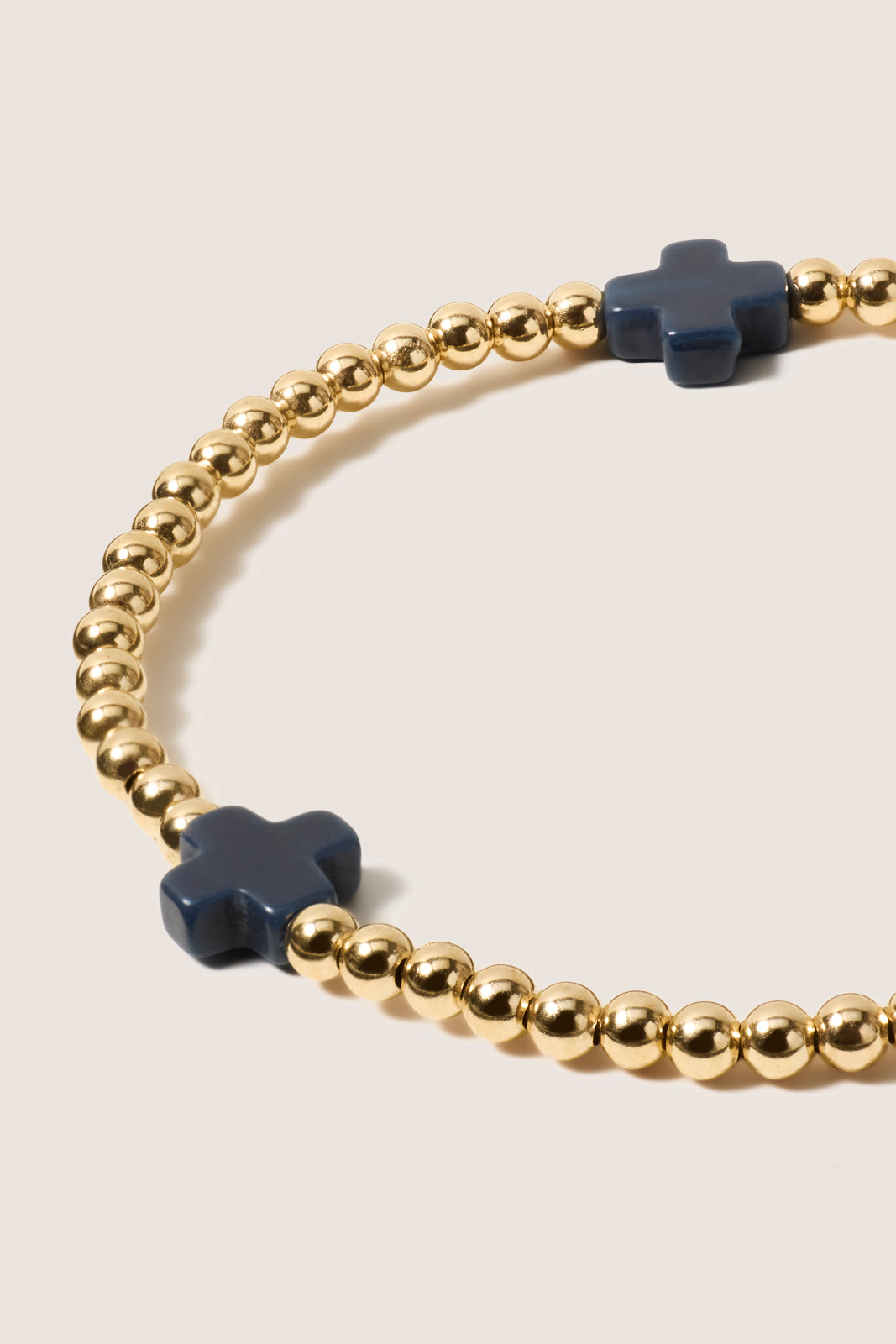 Signature Cross 3mm Gold Bracelet