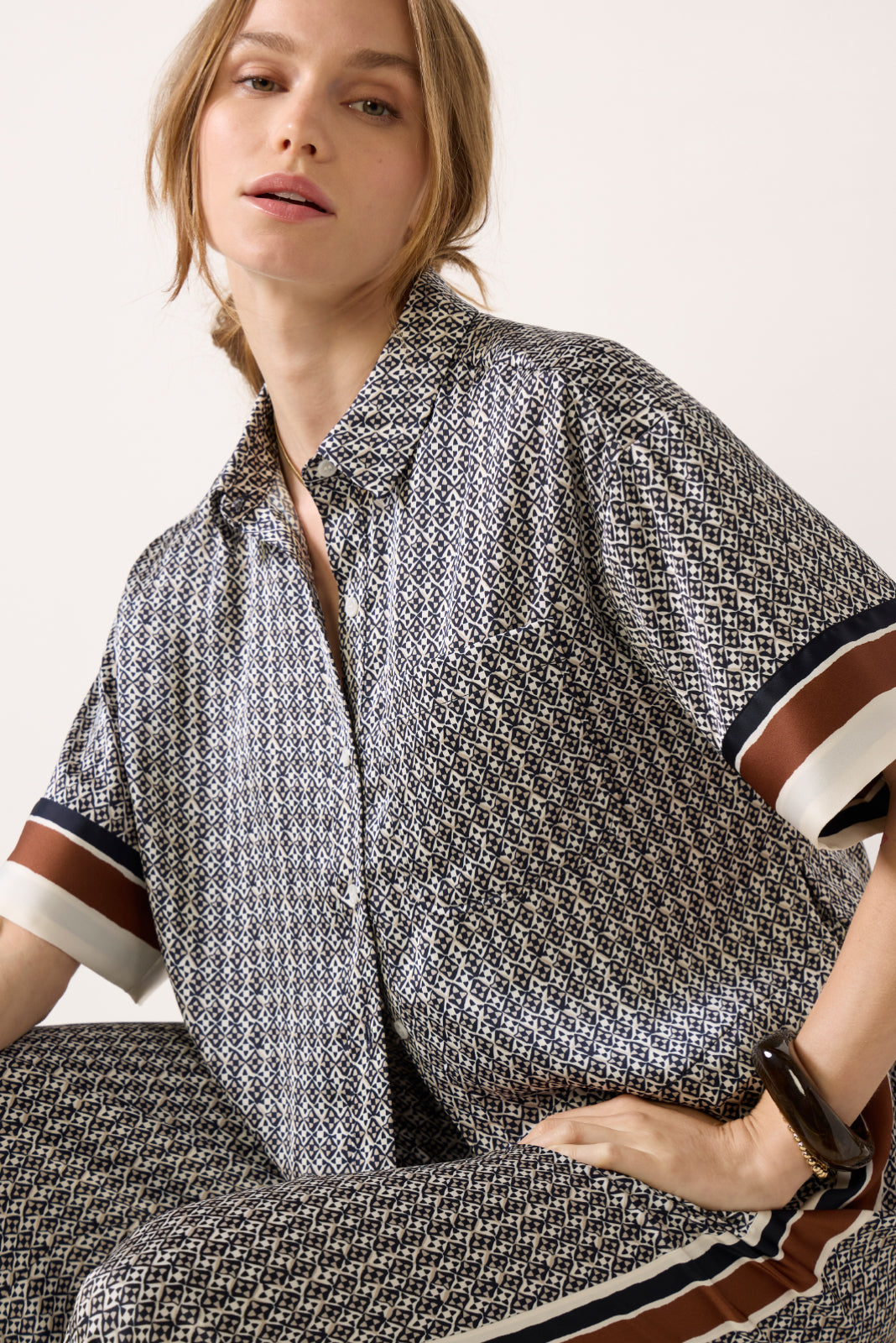 Catherine Satin Shirt