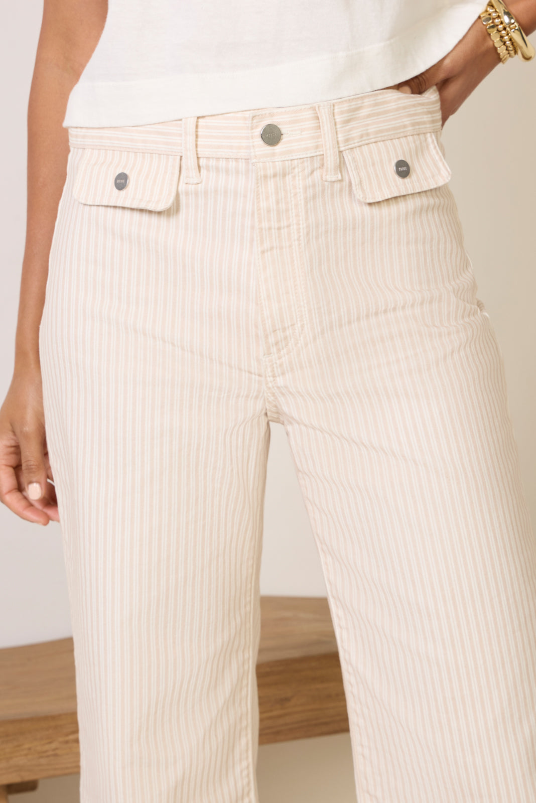 Anessa Stripe Wide Leg