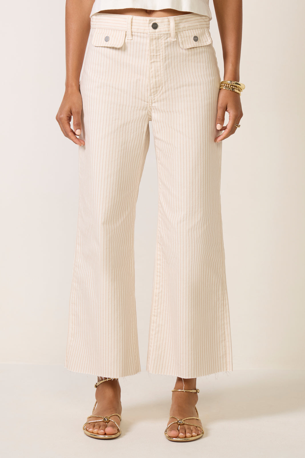 Anessa Stripe Wide Leg