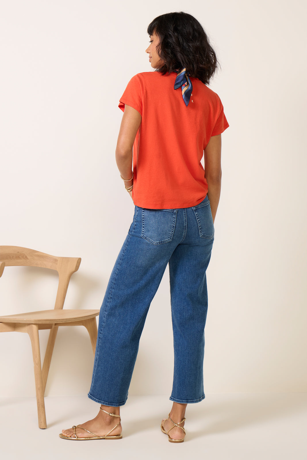 Le Slim Palazzo Crop Harbor Pocket