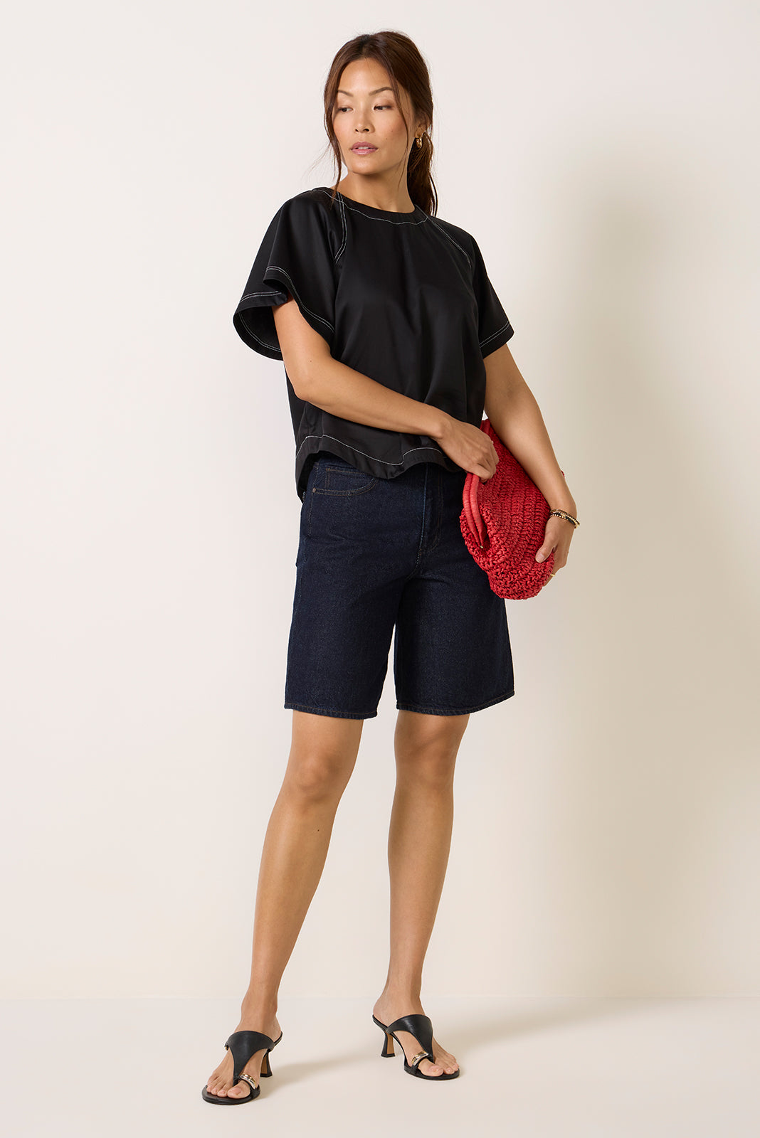 Arlo Contrast Stitch Blouse