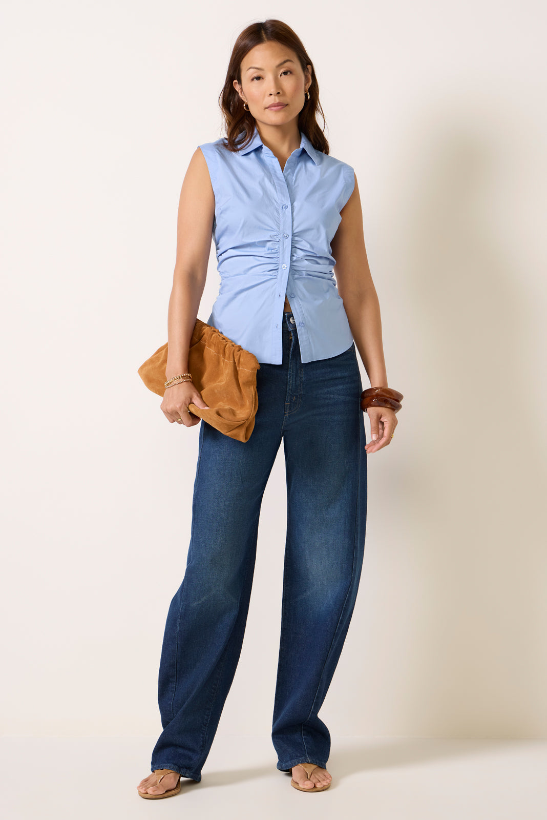 Willa Waist Gathered Shirt