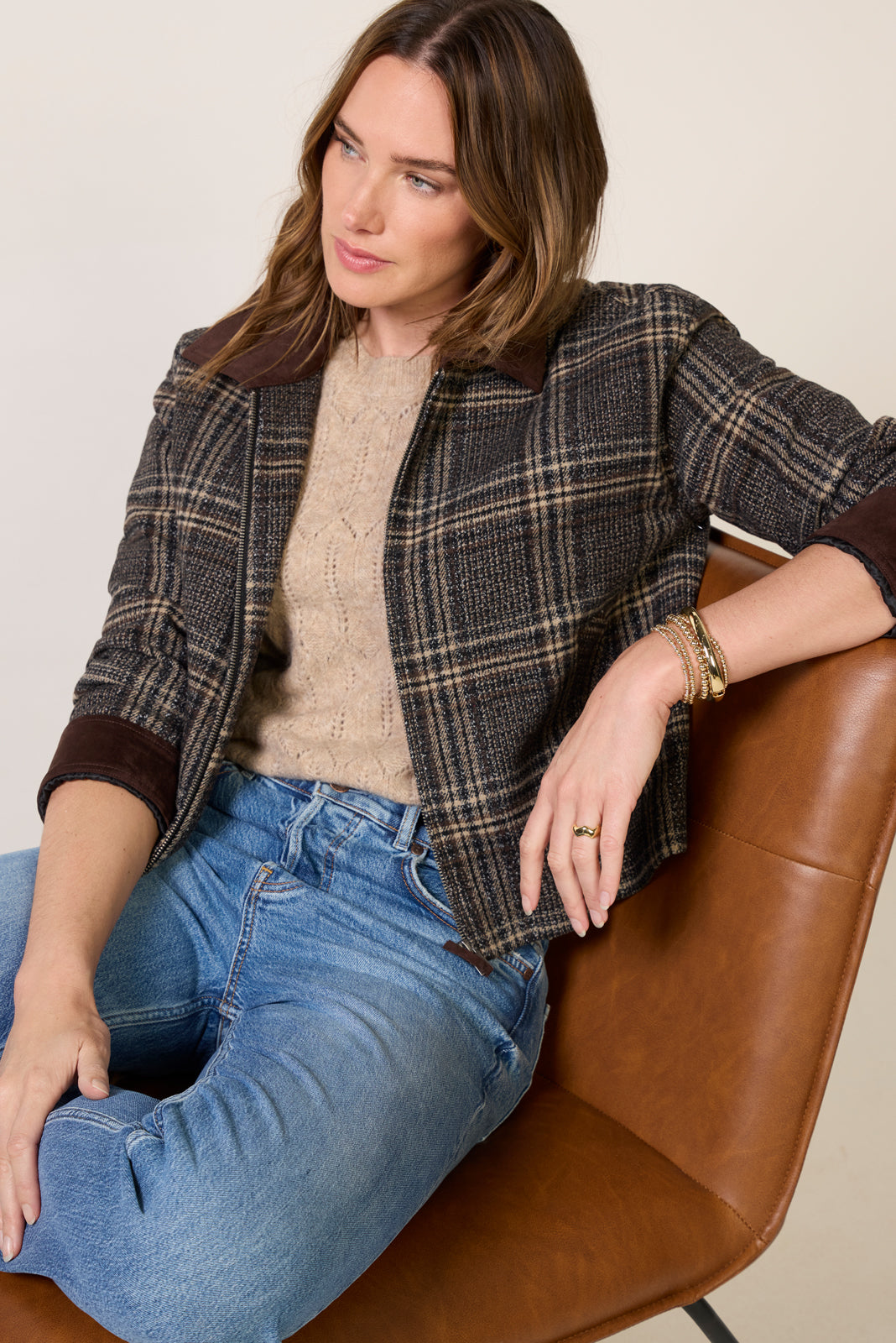Avery Plaid Barn Jacket