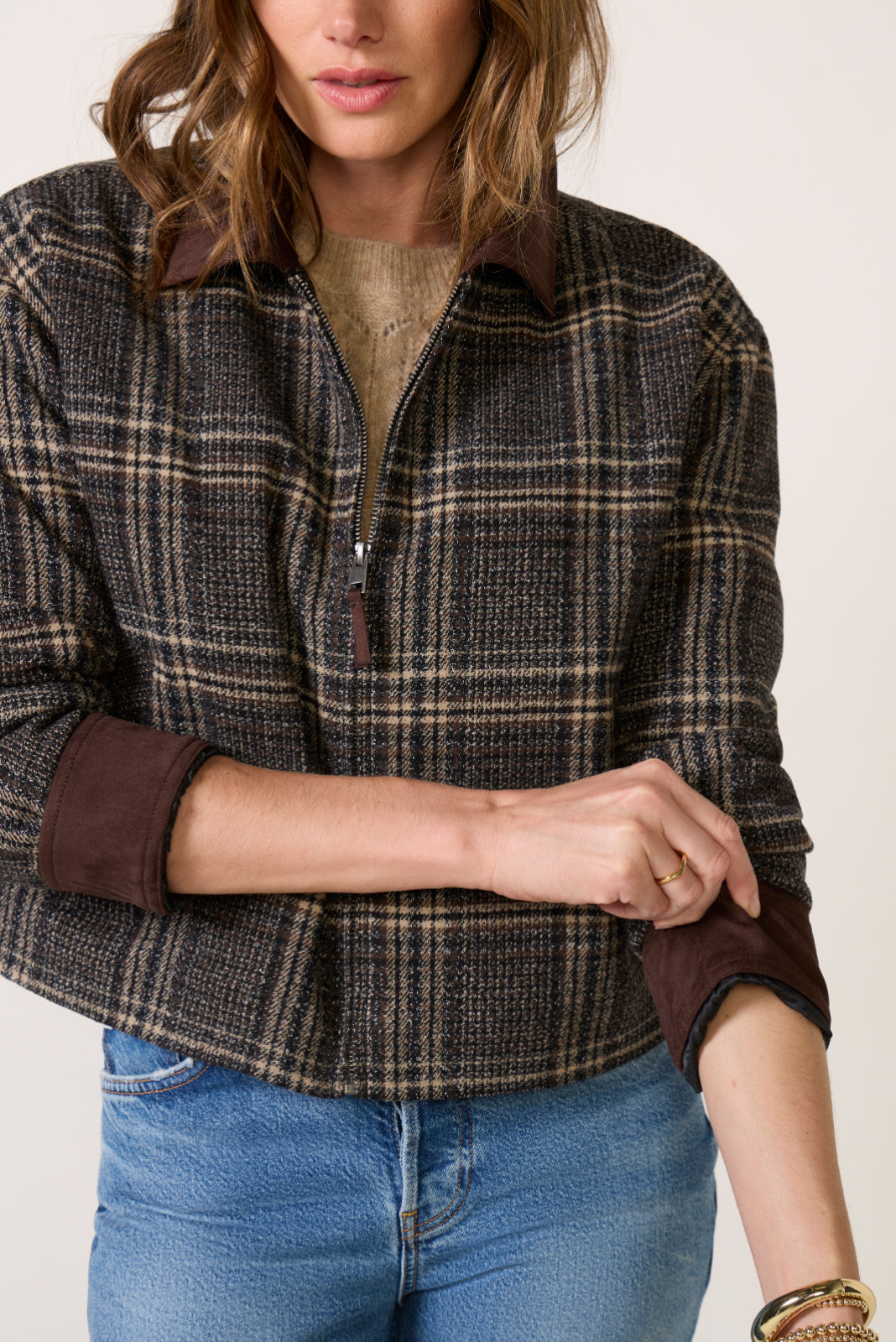 Avery Plaid Barn Jacket