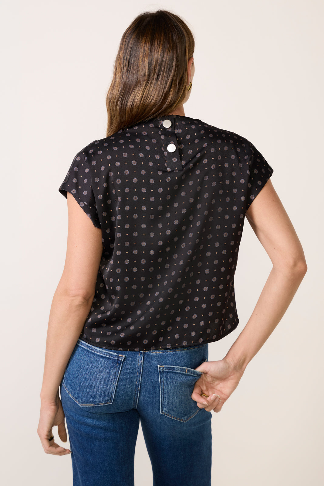 Talia Draped Satin Top