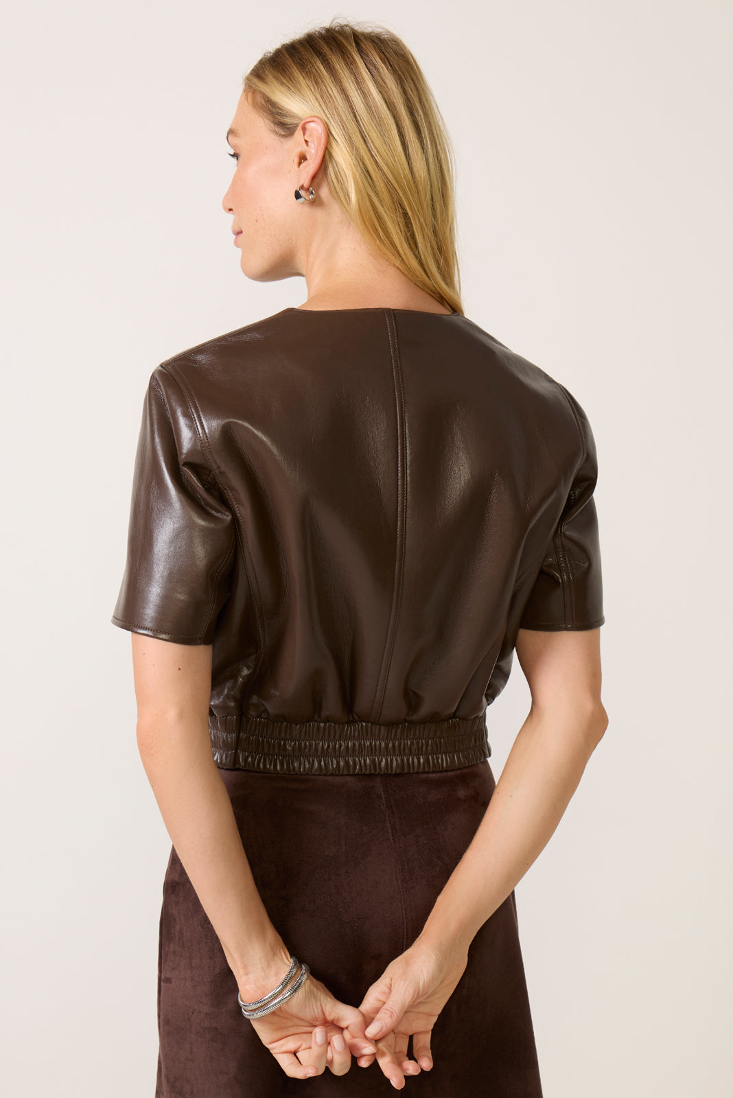 Billie Leather Bomber