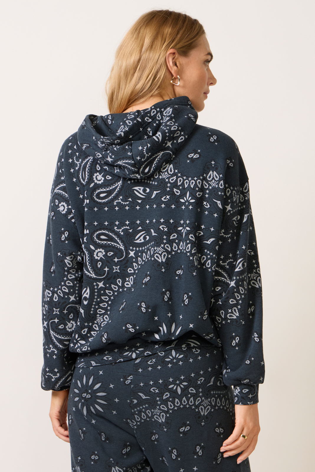 Bandana Pullover Relaxed Hoodie