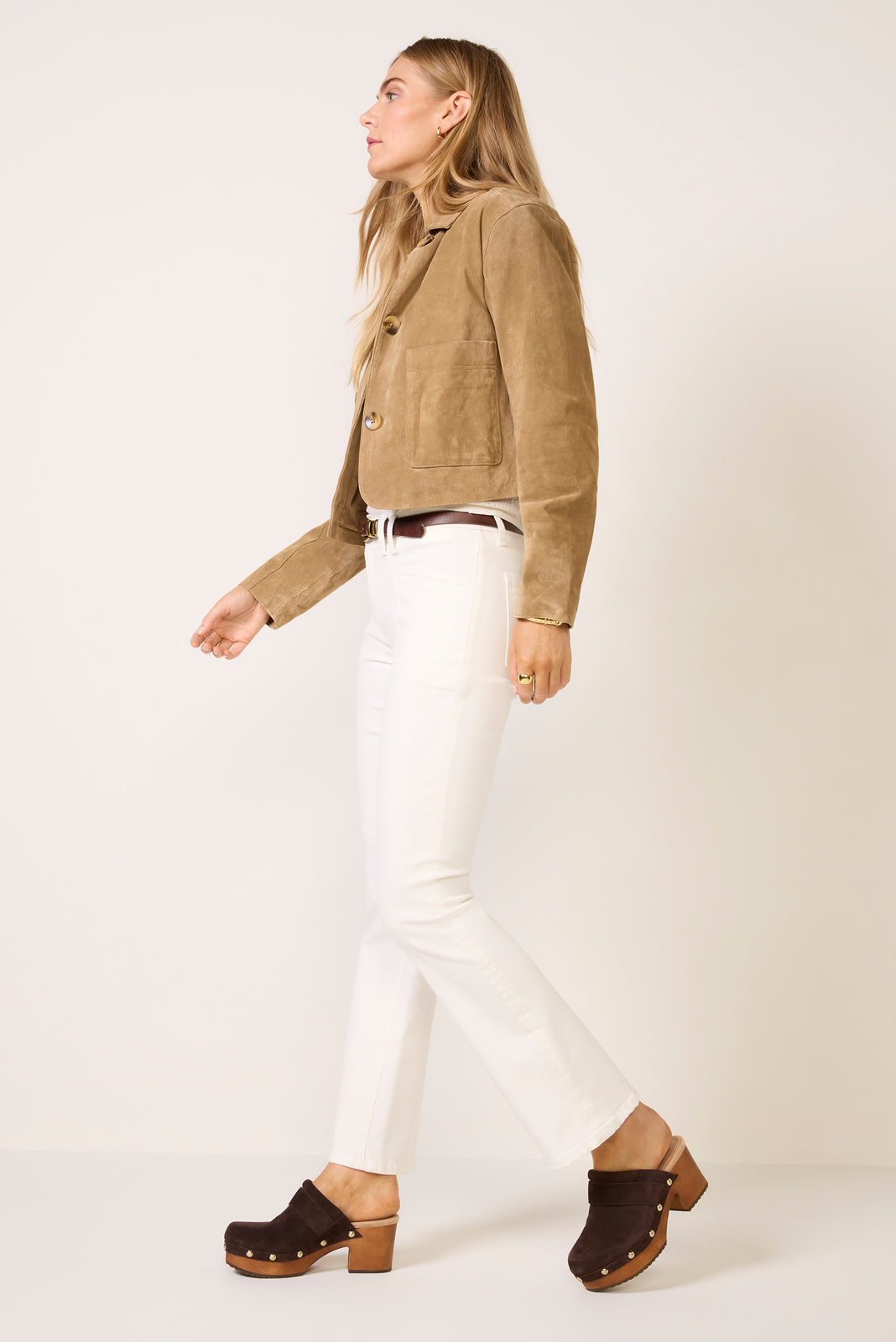 Crop Suede Jacket