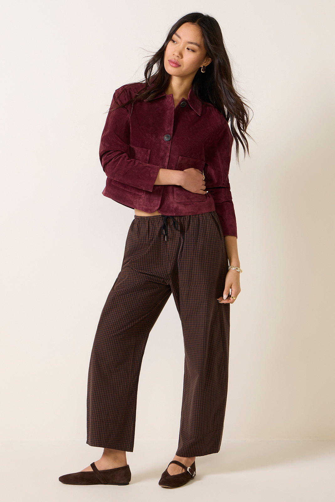 Crop Suede Jacket
