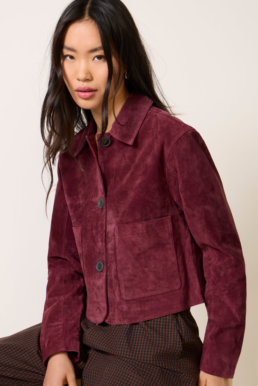 Crop Suede Jacket