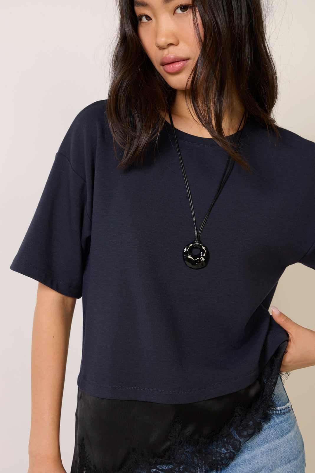 Callan Lace Twofer Tee