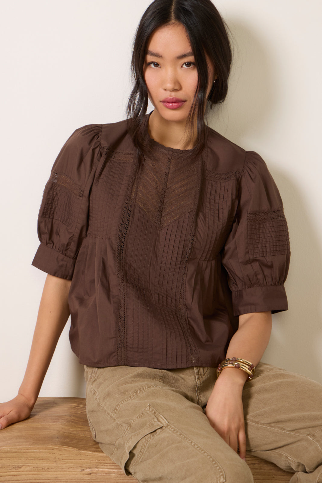Mitchell Pintuck Blouse