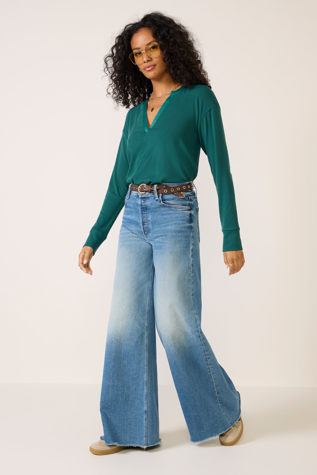 Bex Split Neck Top