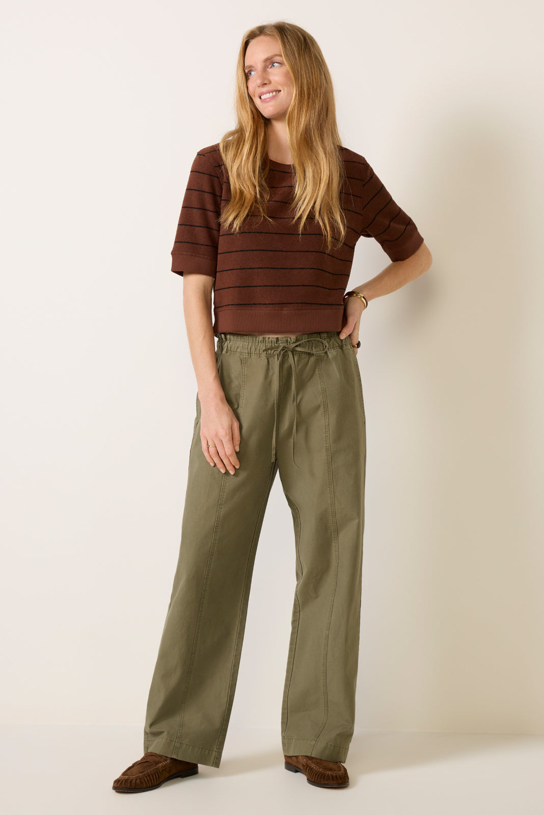 Cotton Twill Drawstring Pant
