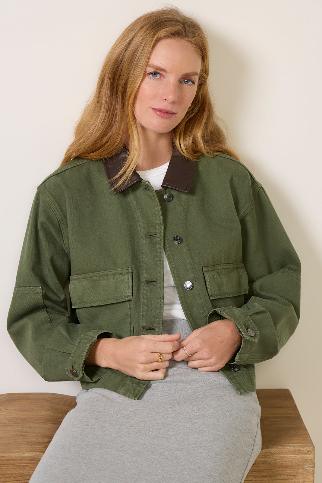 Rey Cropped Chore Jacket
