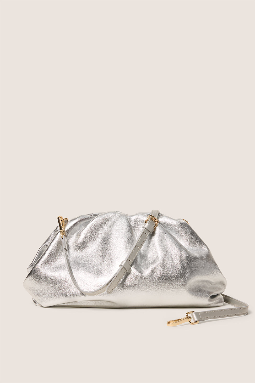 Ryan Metallic Leather Clutch