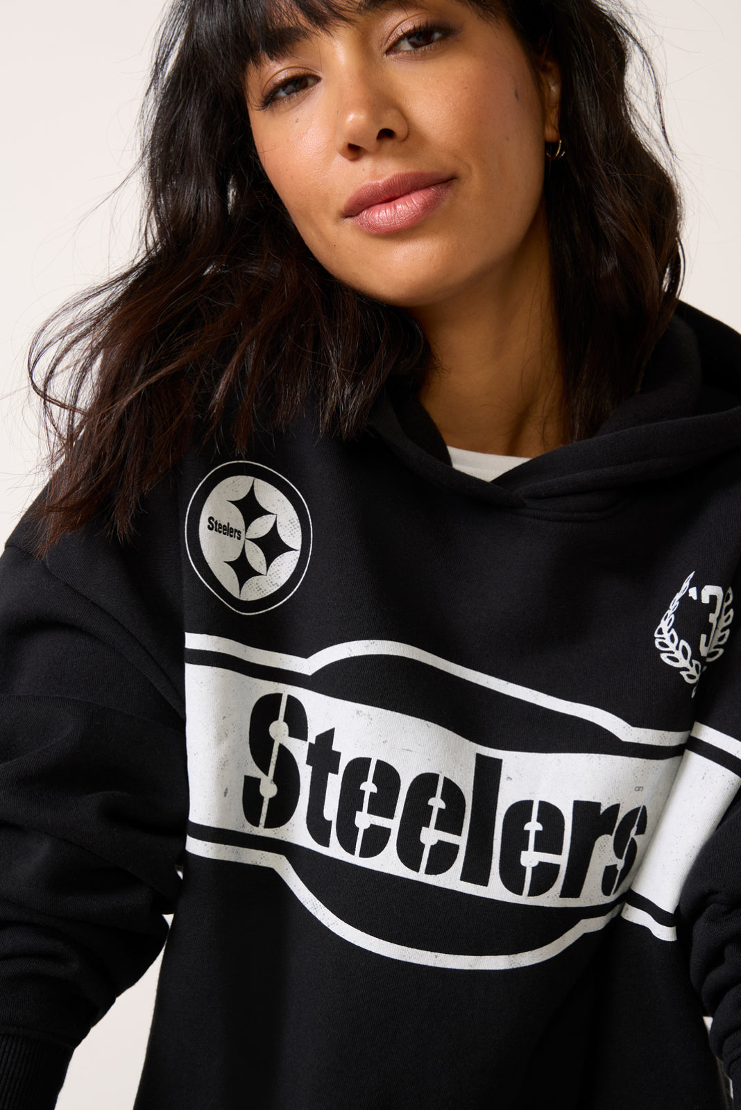 Pittsburgh Steelers Oversized Crop Hoodie
