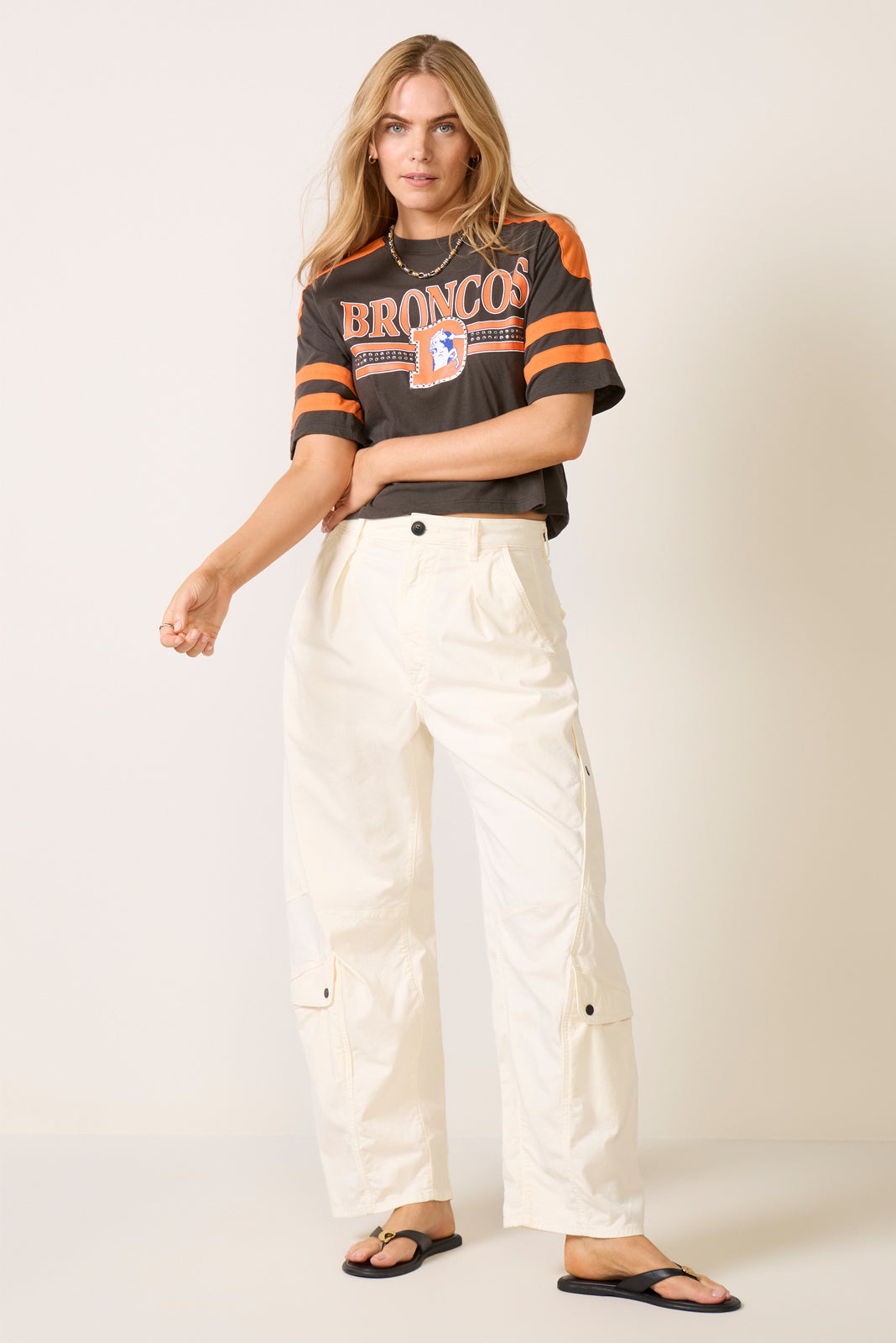 Broncos Bling Crop Tee