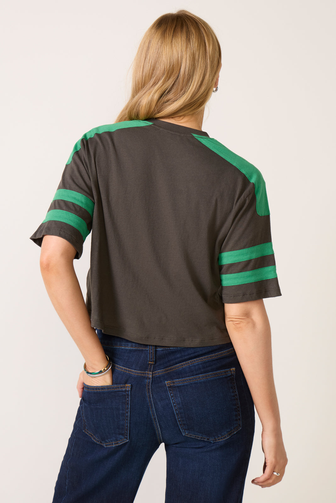 Eagles Bling Crop Tee