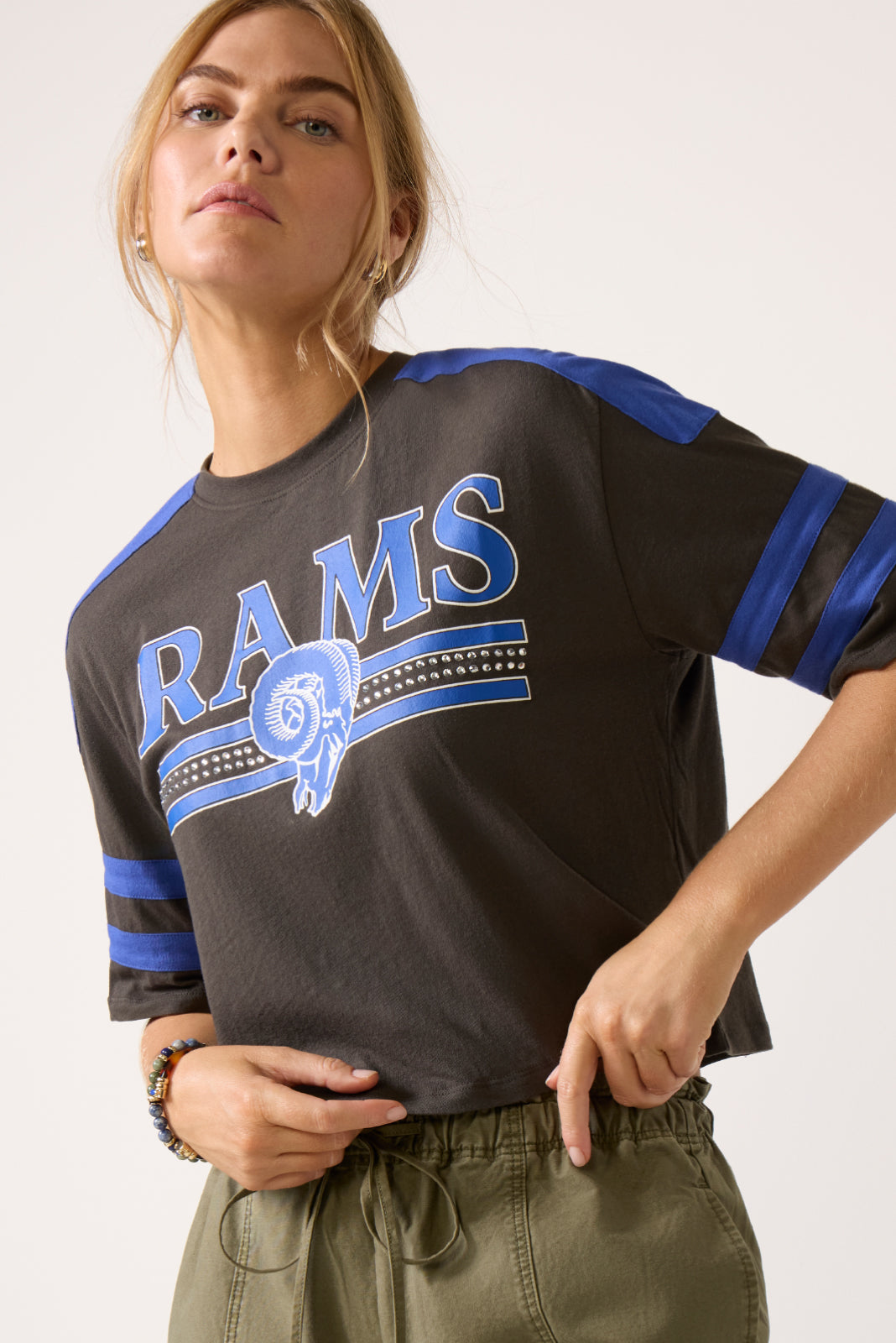 Rams Bling Crop Tee