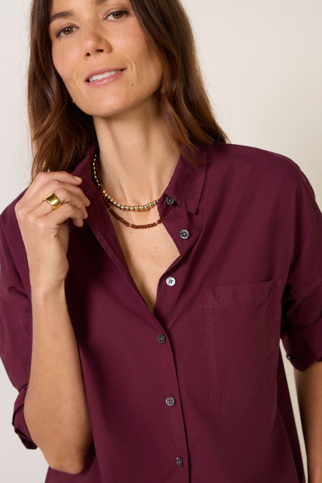 Jo Shirt in Cotton Poplin