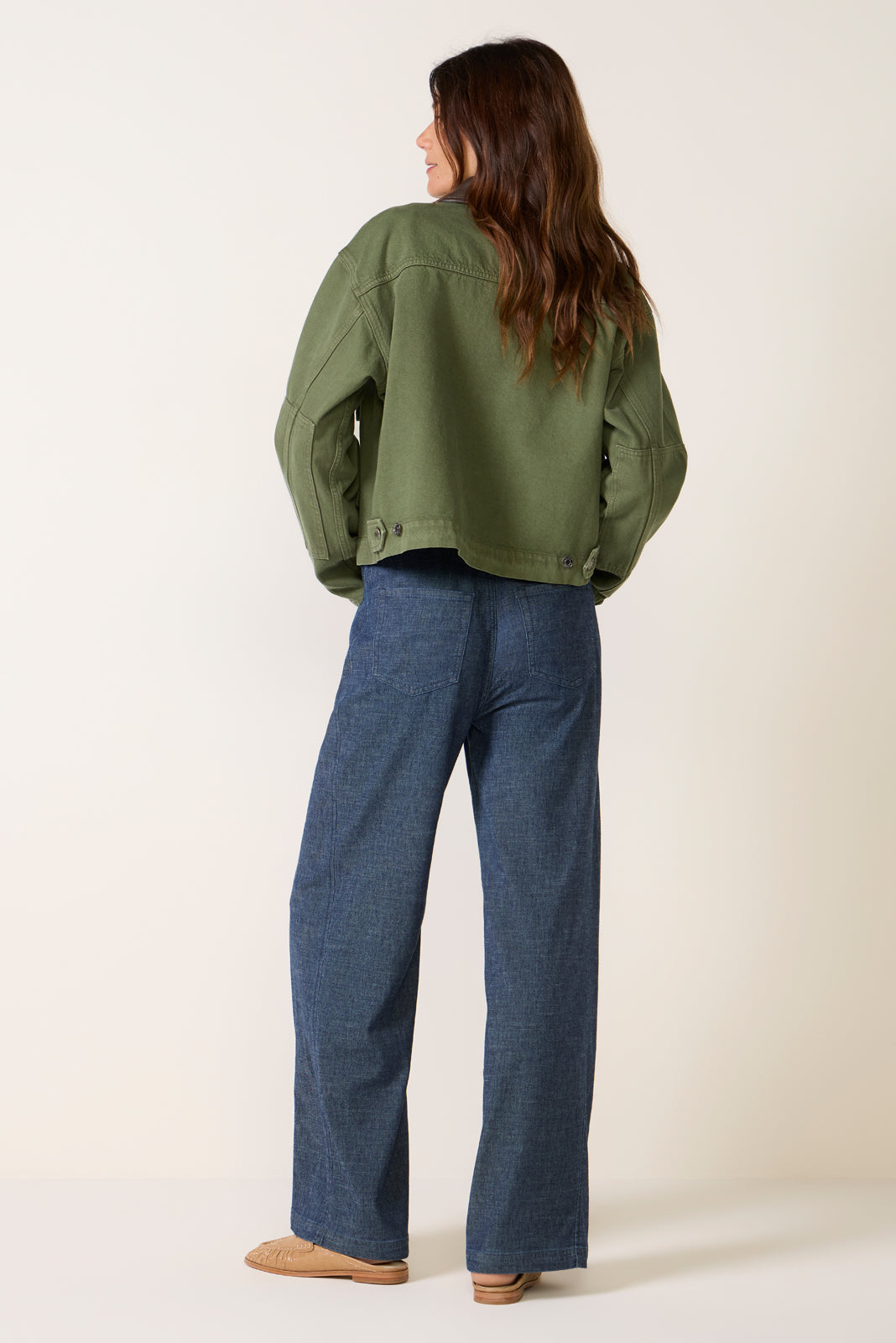 Joelle Stretch Linen Wide Leg Pant