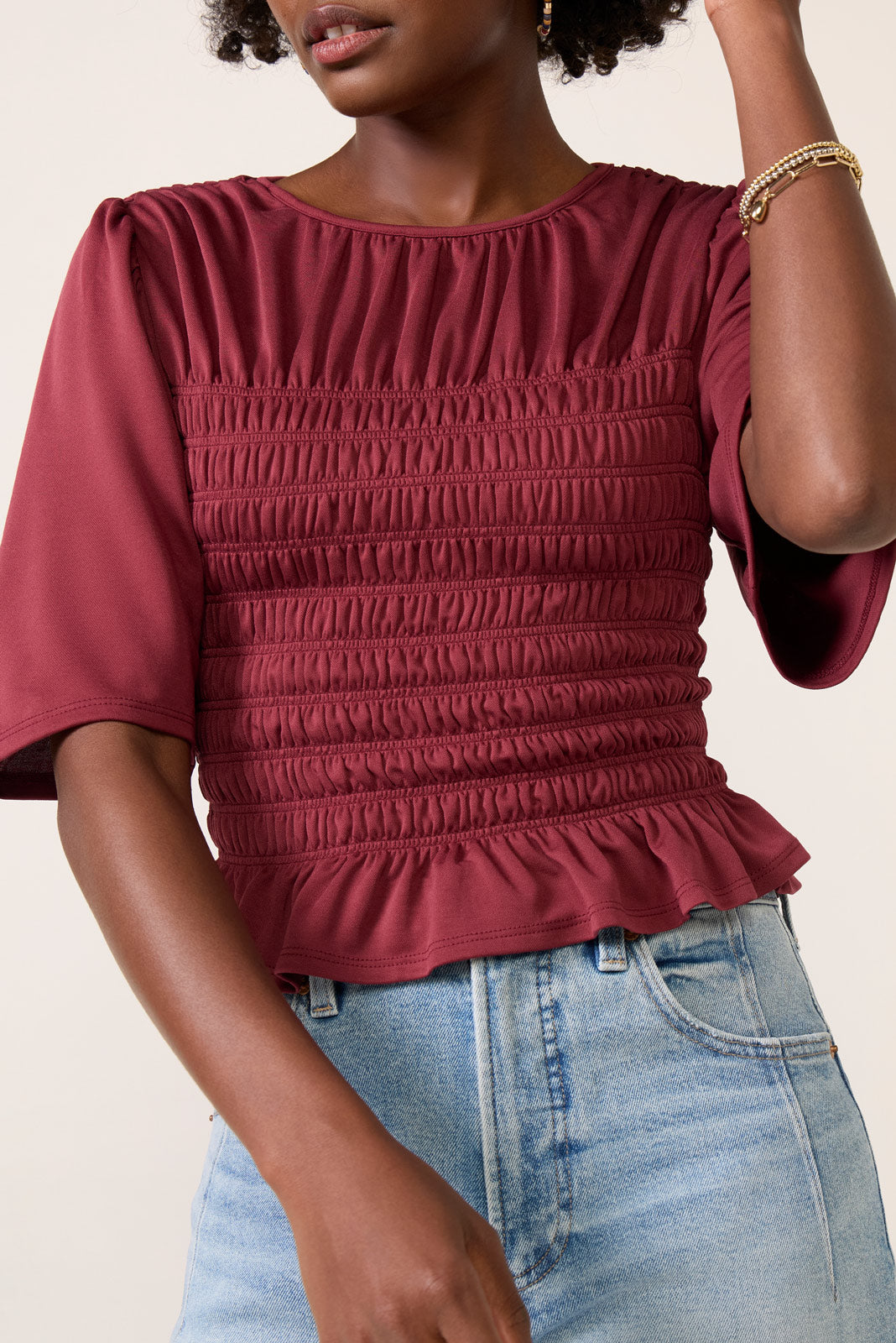 Landon Smocked Top