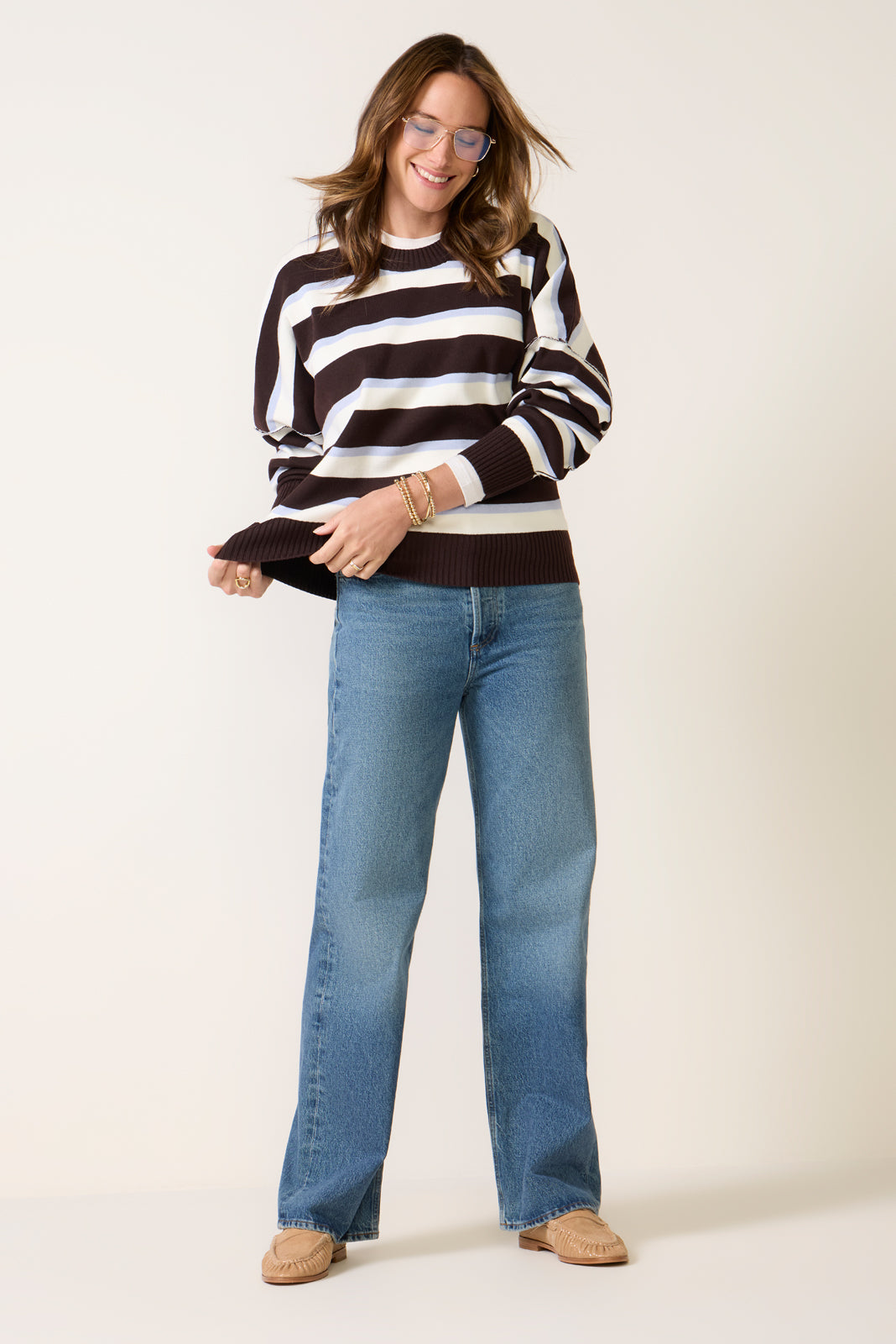Stripe Muse Pullover