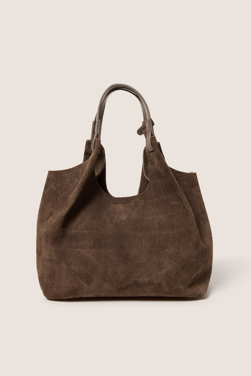 Freya Embossed Suede Tote
