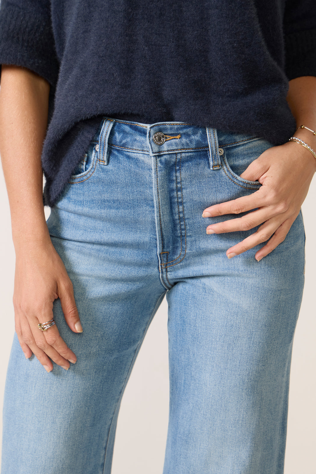 Good Waist Palazzo Ankle Jeans