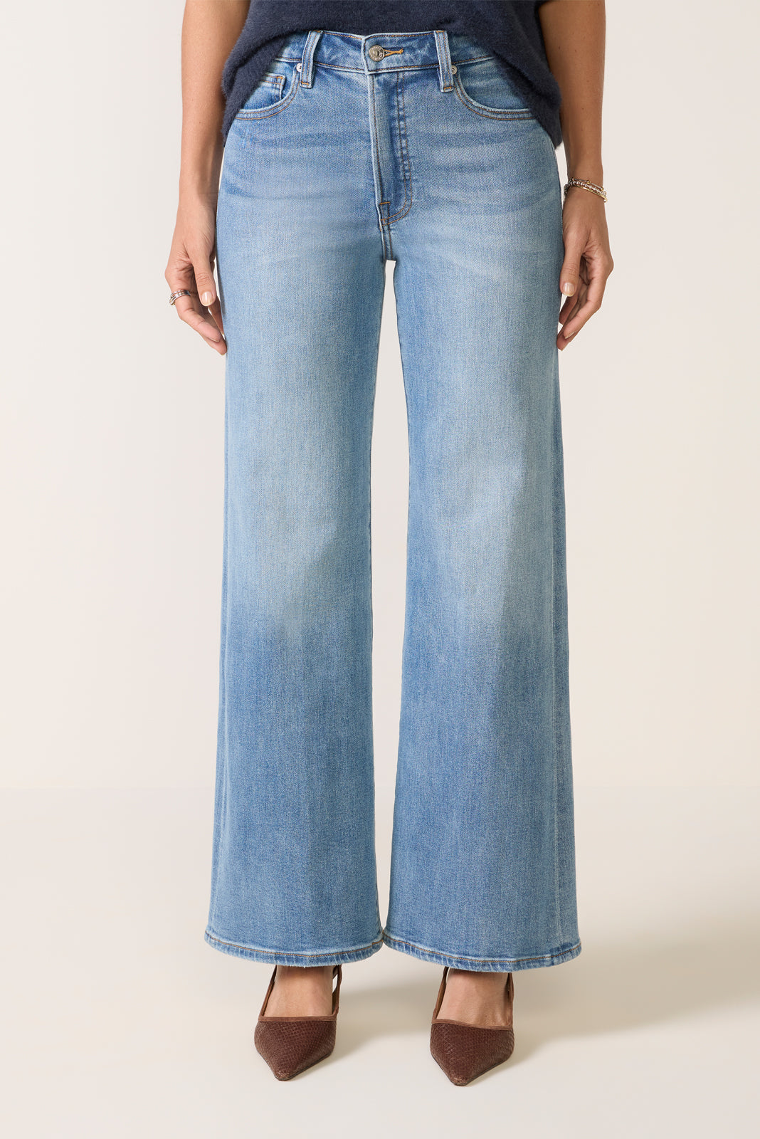 Good Waist Palazzo Ankle Jeans