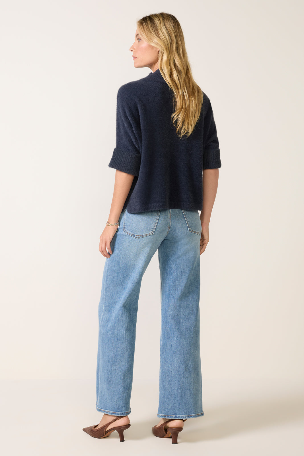 Good Waist Palazzo Ankle Jeans