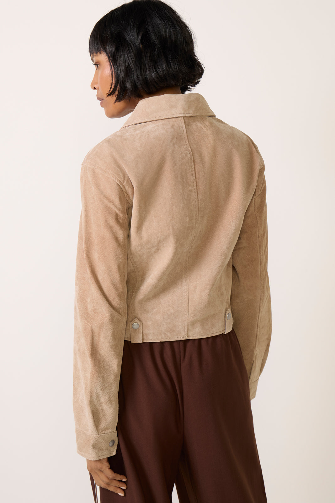 Latte Frappe Suede Jacket