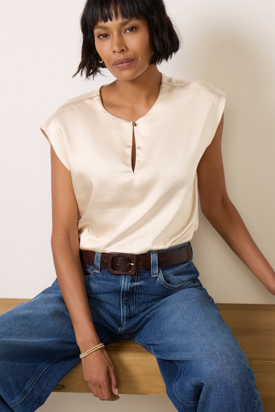 Elisa Satin Blouse