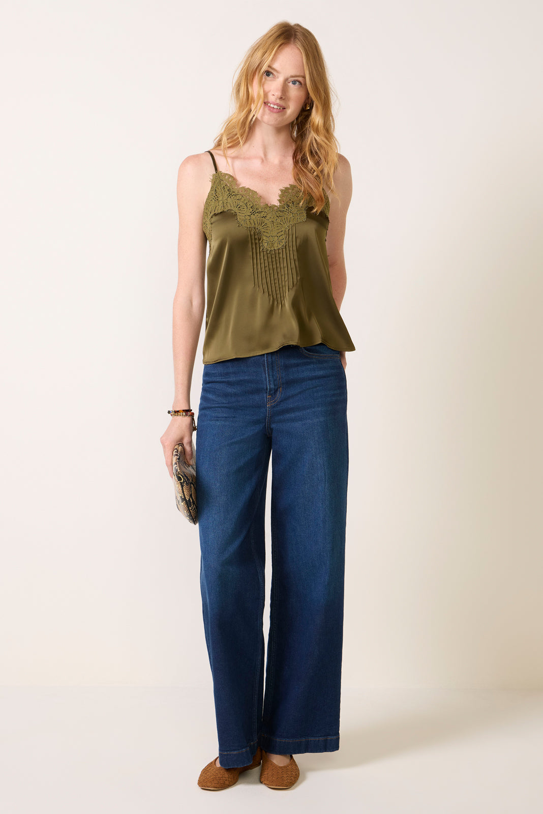 Juliette Lace Pintuck Cami