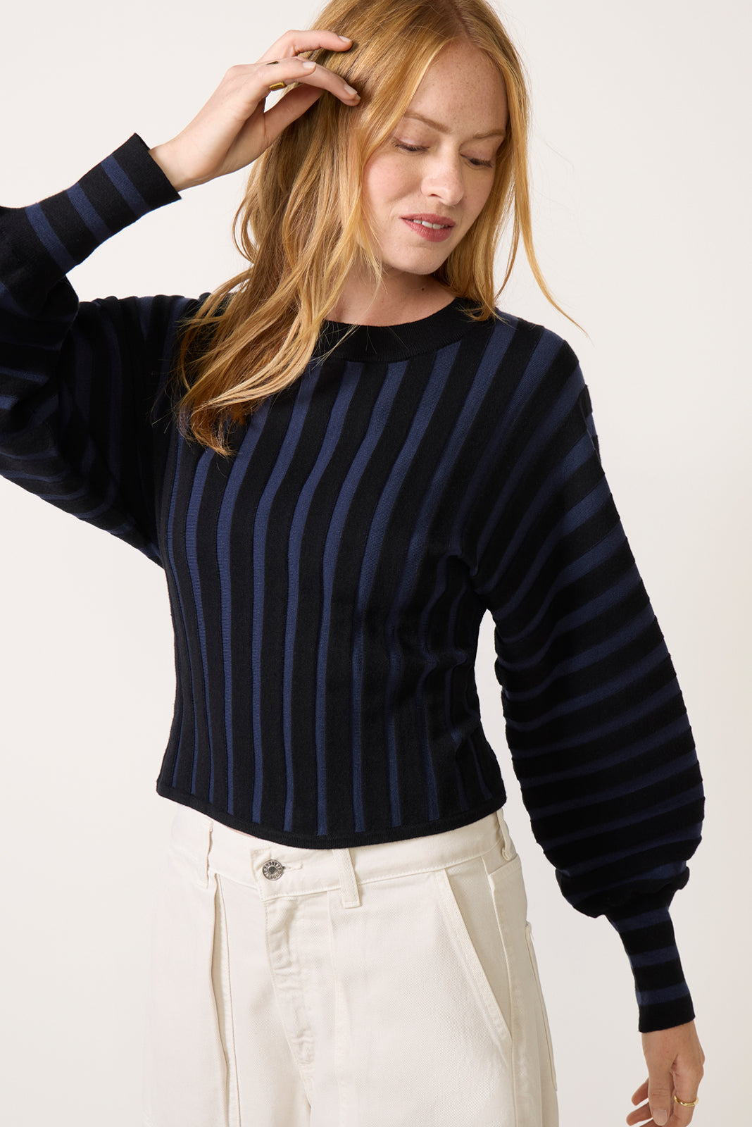 Carmella Two Tone Dolman Sweater