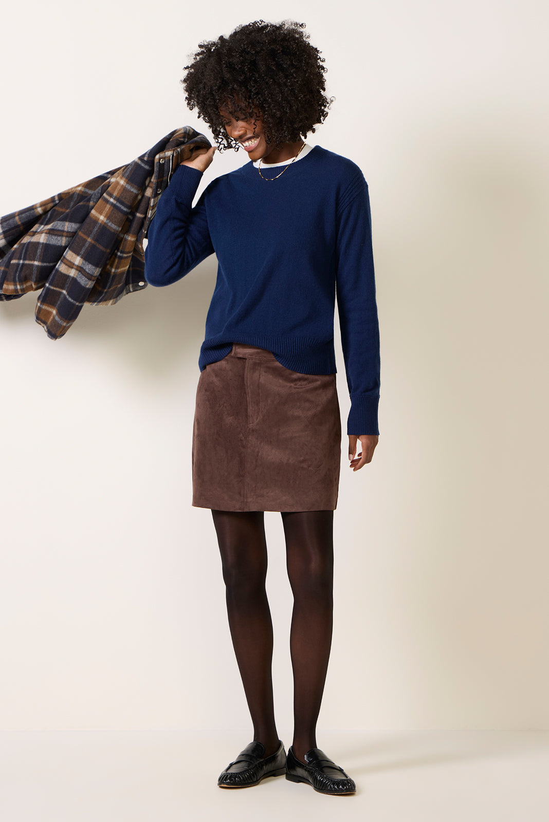 Perri Suede Mini Skirt