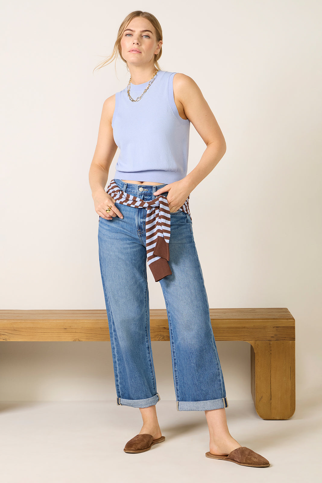 Talia Sweater Shell Tank
