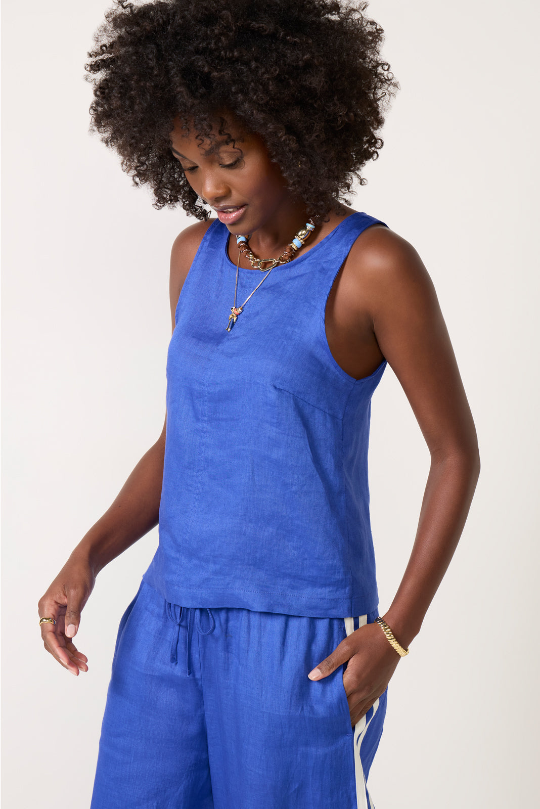 Tessa Linen Shell Top