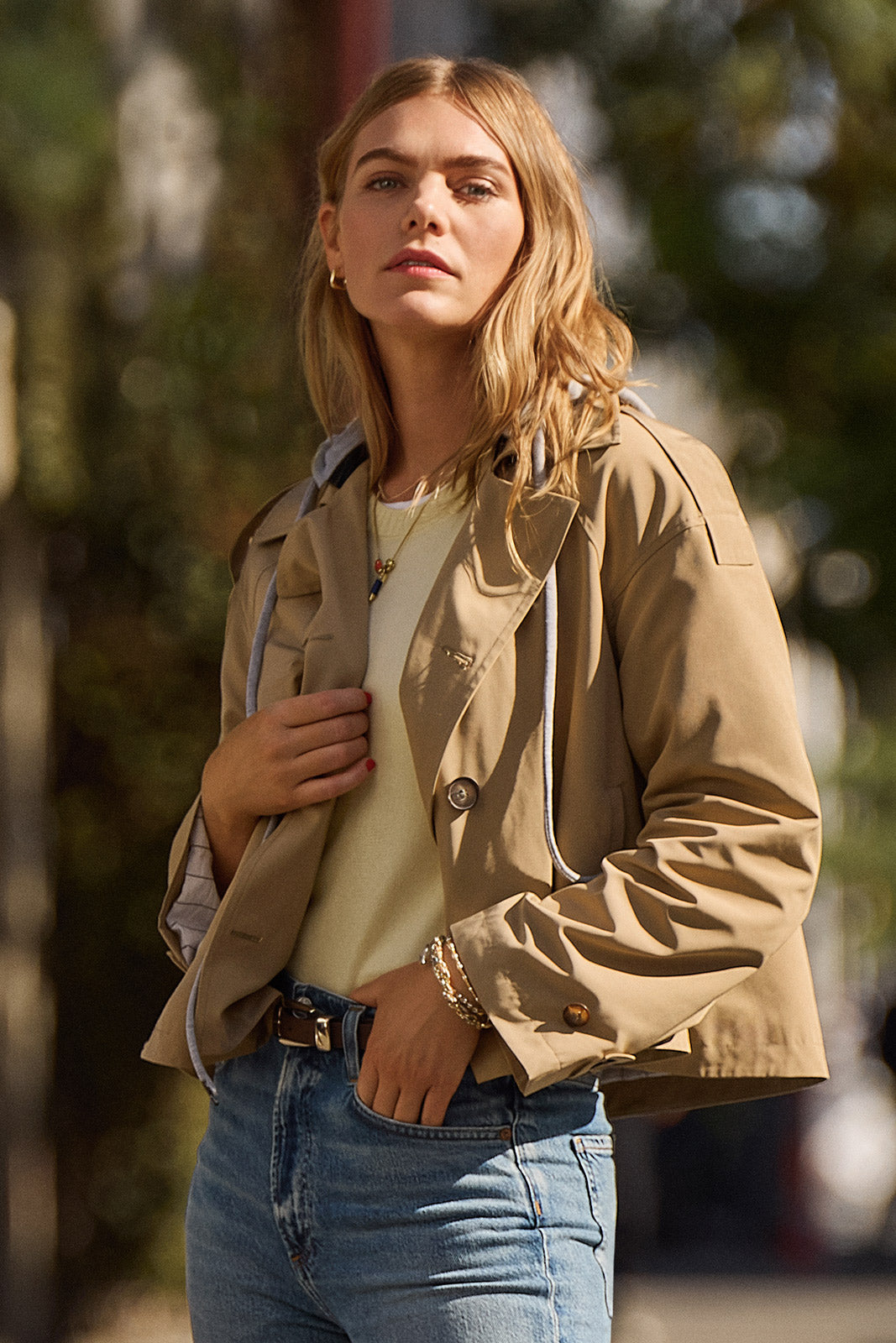 Benny Cropped Trench Jacket