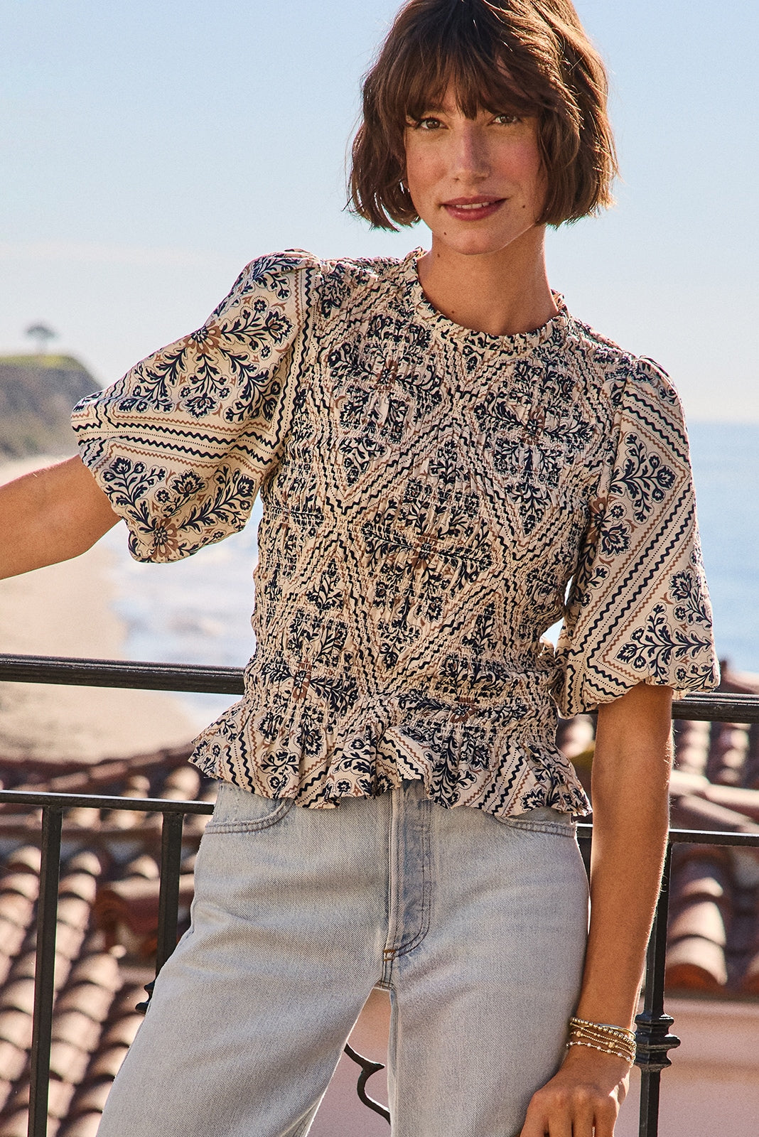 Mina Smocked Blouse