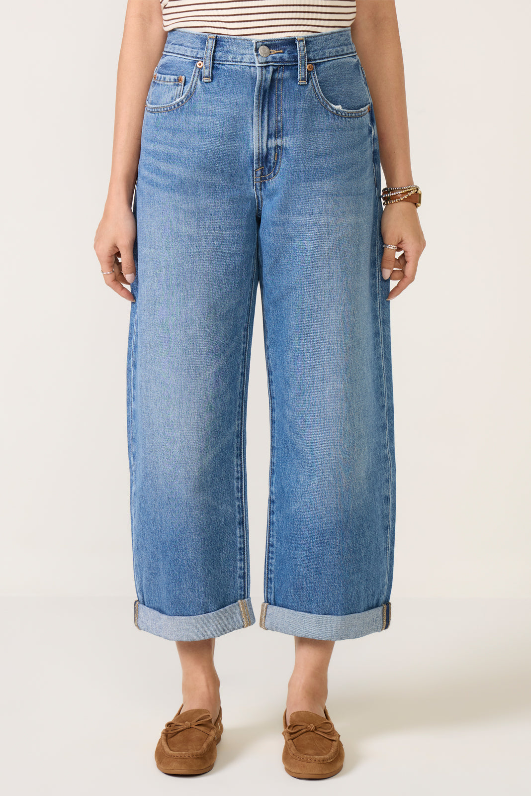 Petite Donny Rolled Hem Boyfriend Jean