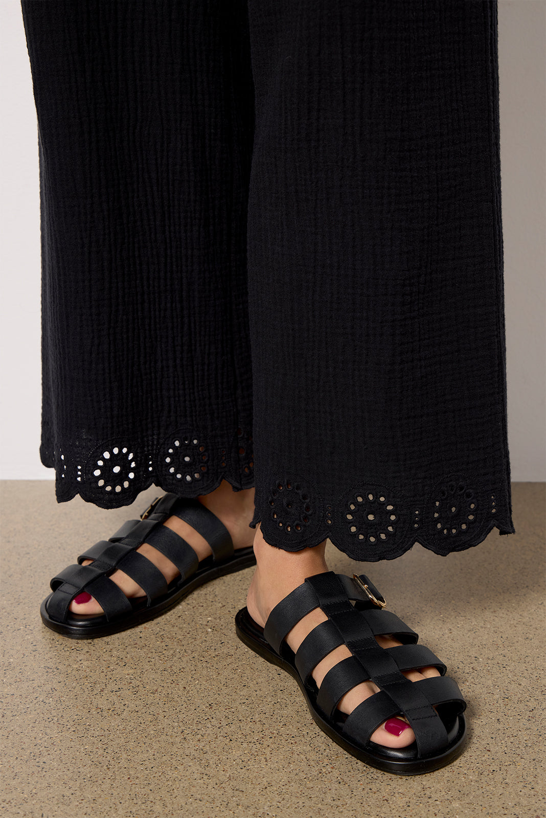 Eden Gauze Eyelet Pant