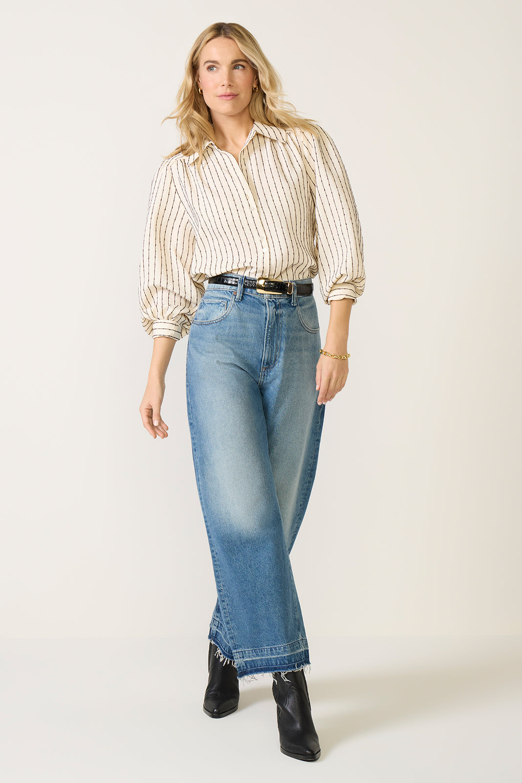 Sadie Slub Stripe Shirt