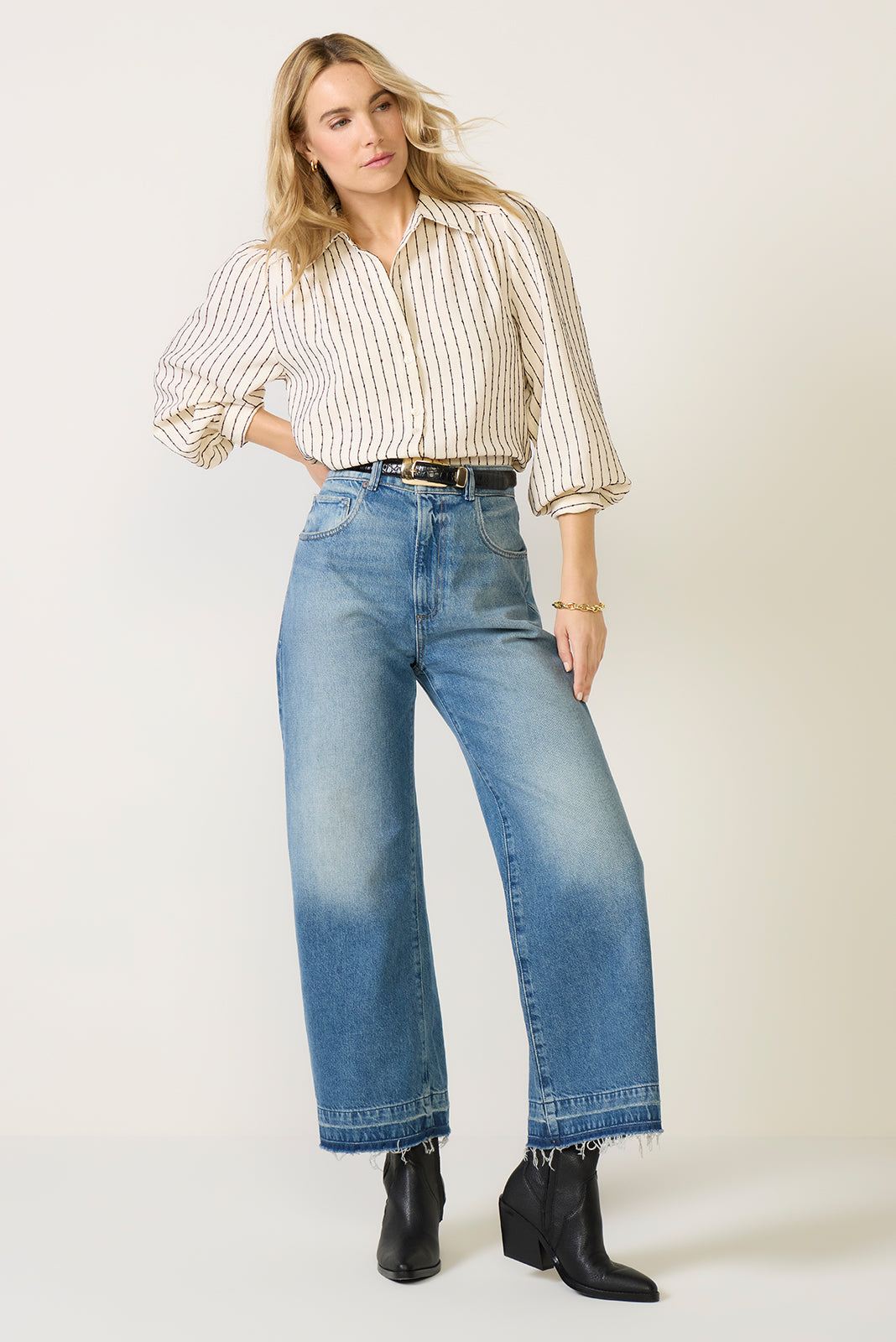 Sadie Slub Stripe Shirt