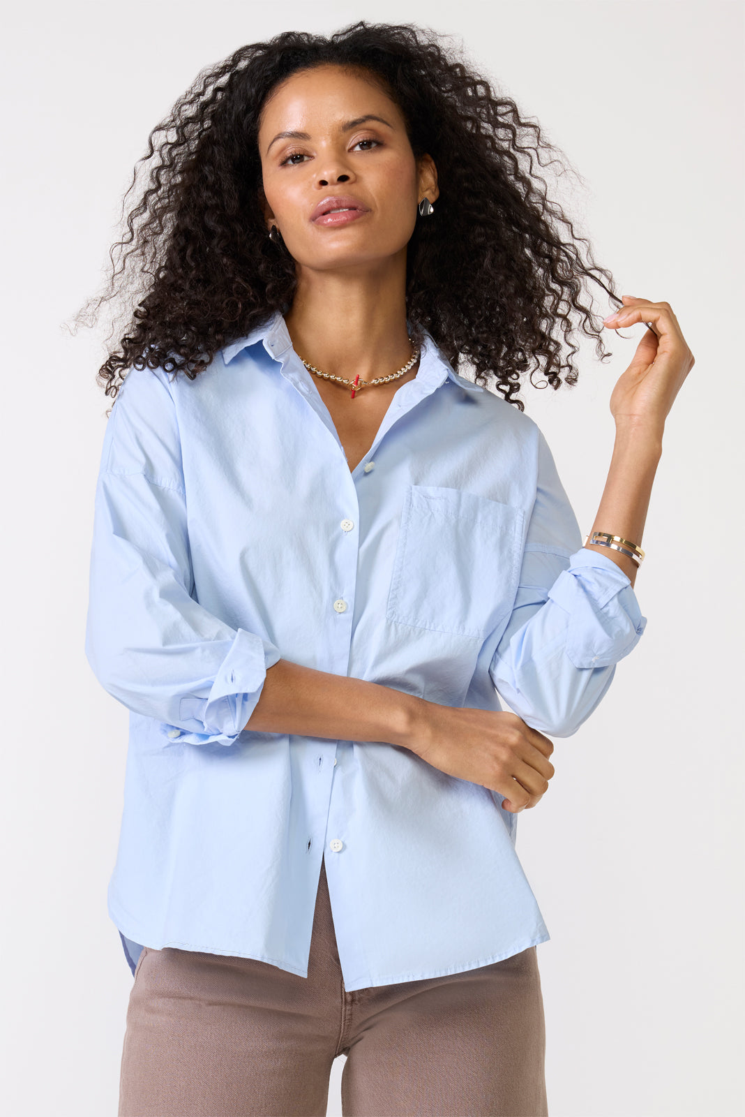 Jo Shirt in Cotton Poplin