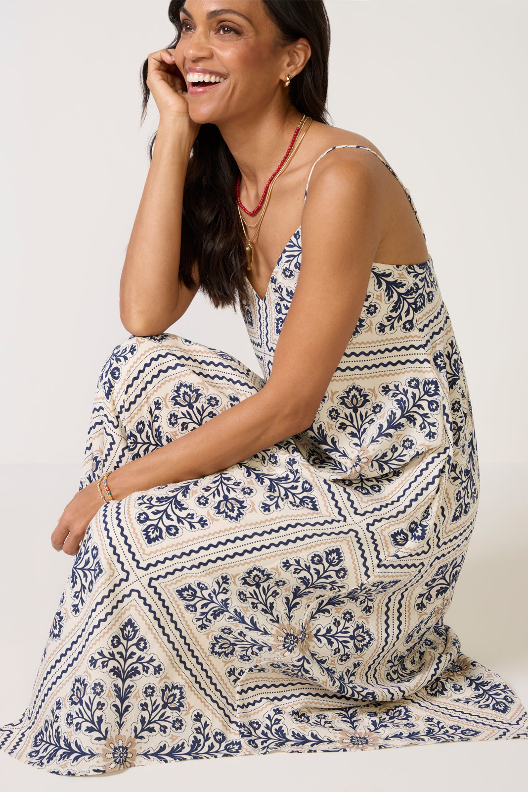 Maggie Handkerchief Midi Dress