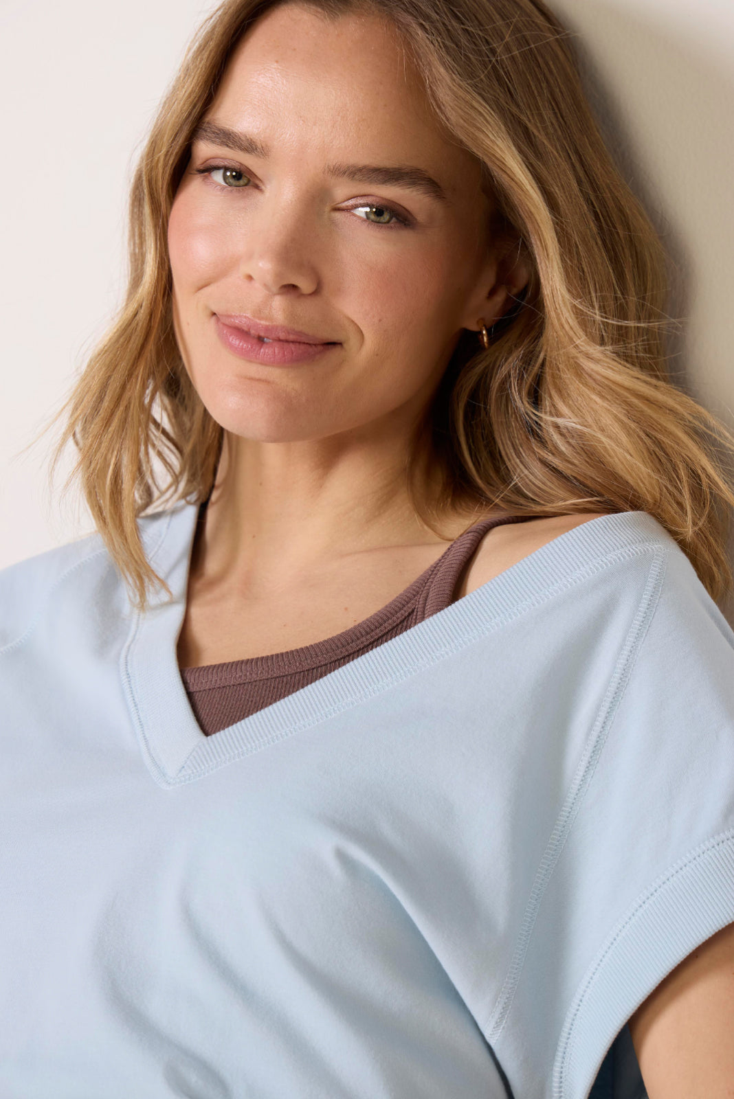 Nora V Neck Muscle Tee
