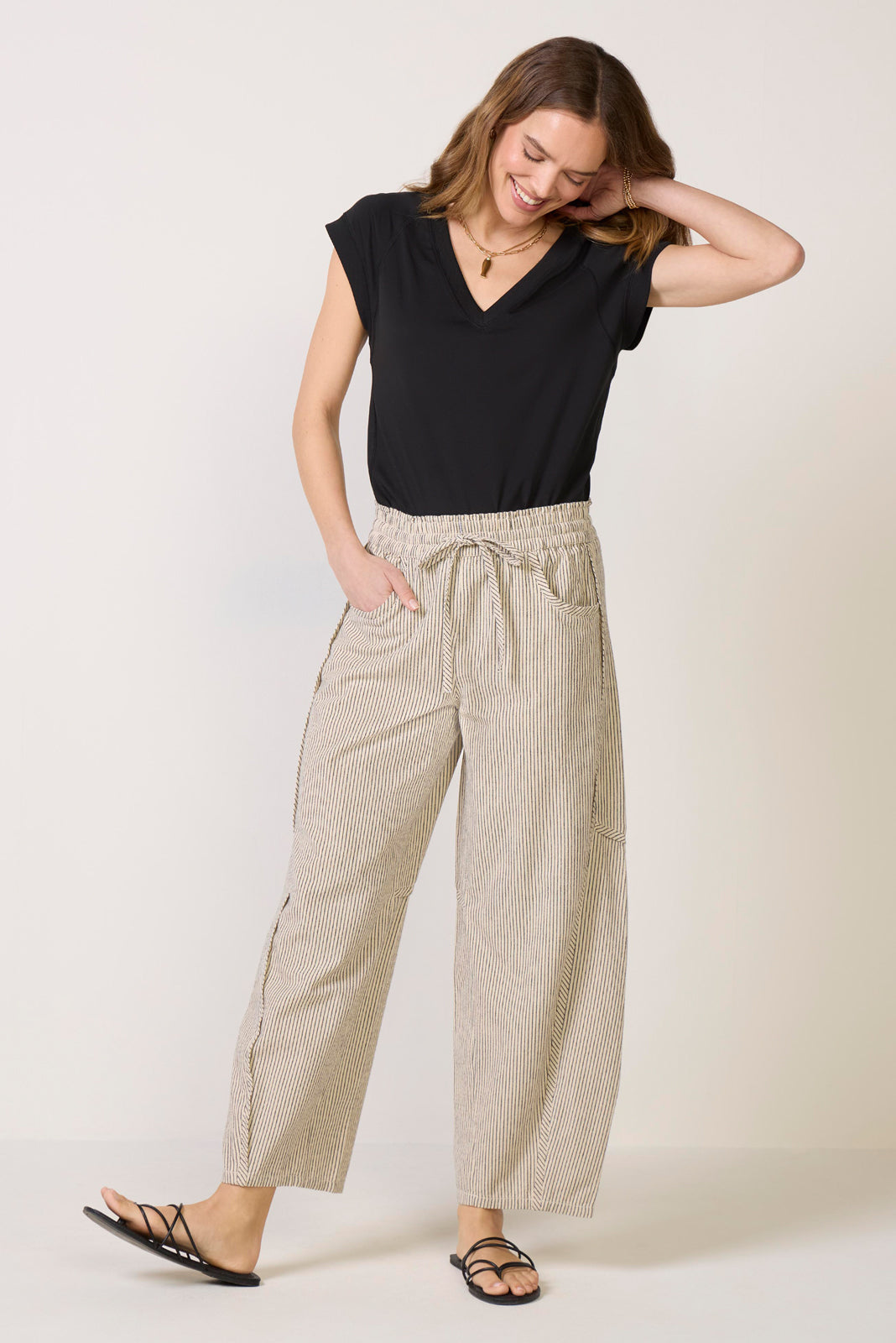 Nora V Neck Muscle Tee